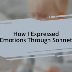 How I Expressed Emotions Through Sonnet