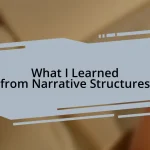 What I Learned from Narrative Structures